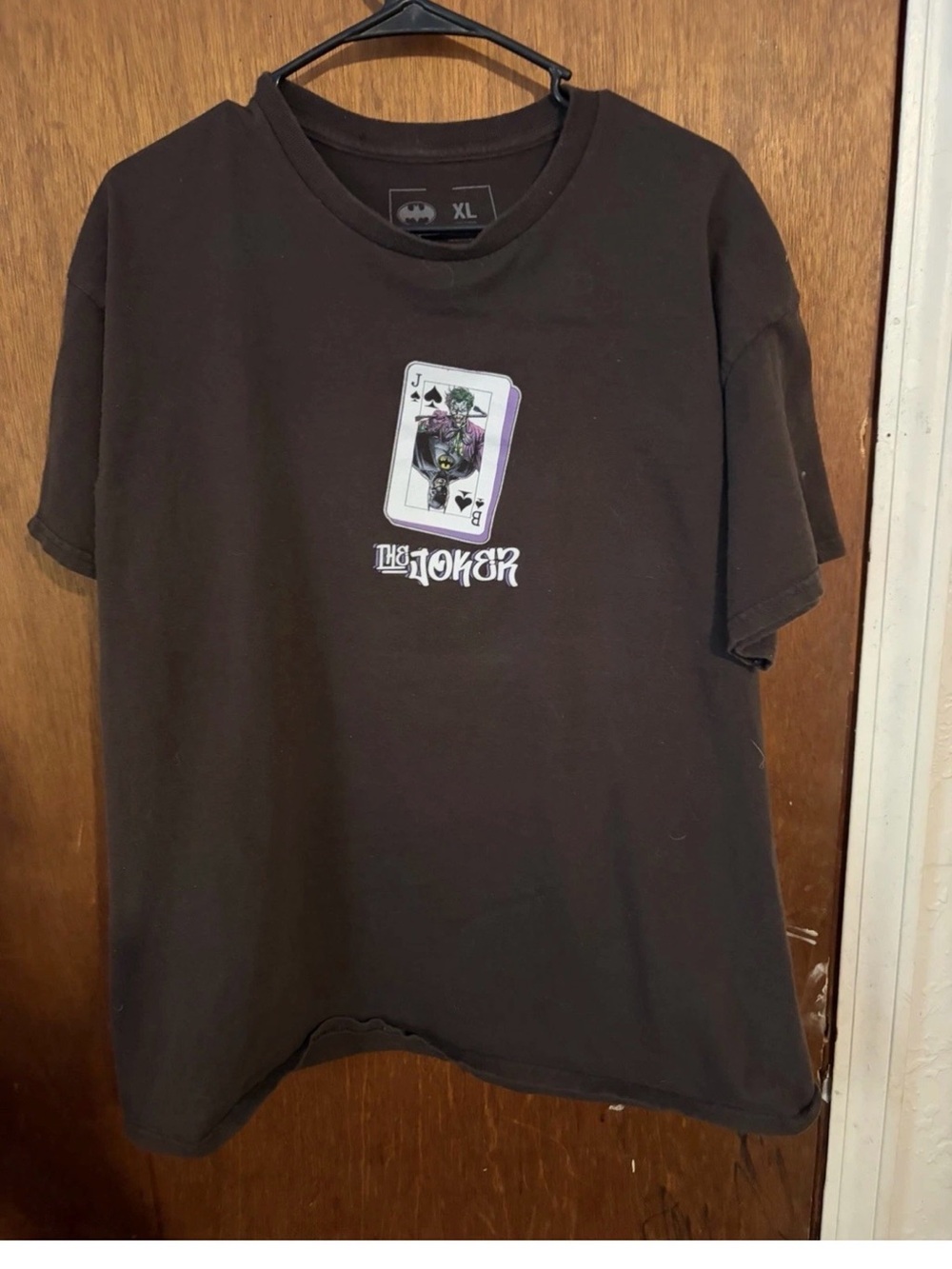 Batman Black Short-Sleeve Joker Playing Card Tee